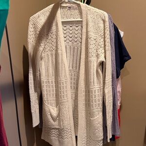 SO Women's Ivory Knit Cardigan